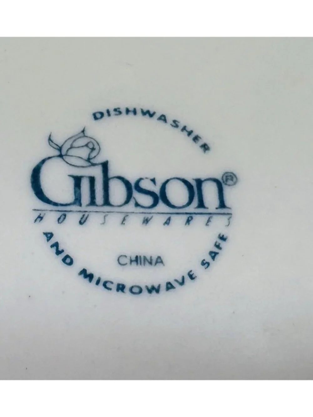 Gibson FRUIT Embossed Fruit Leaves White Shades Rim Coupe Soup Bowls Set of 4